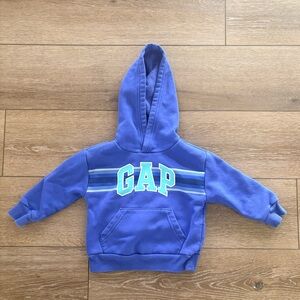 Baby Gap size 2T blue hooded sweatshirt